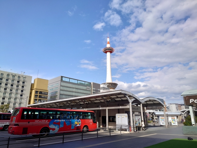 京都駅の京都タワー